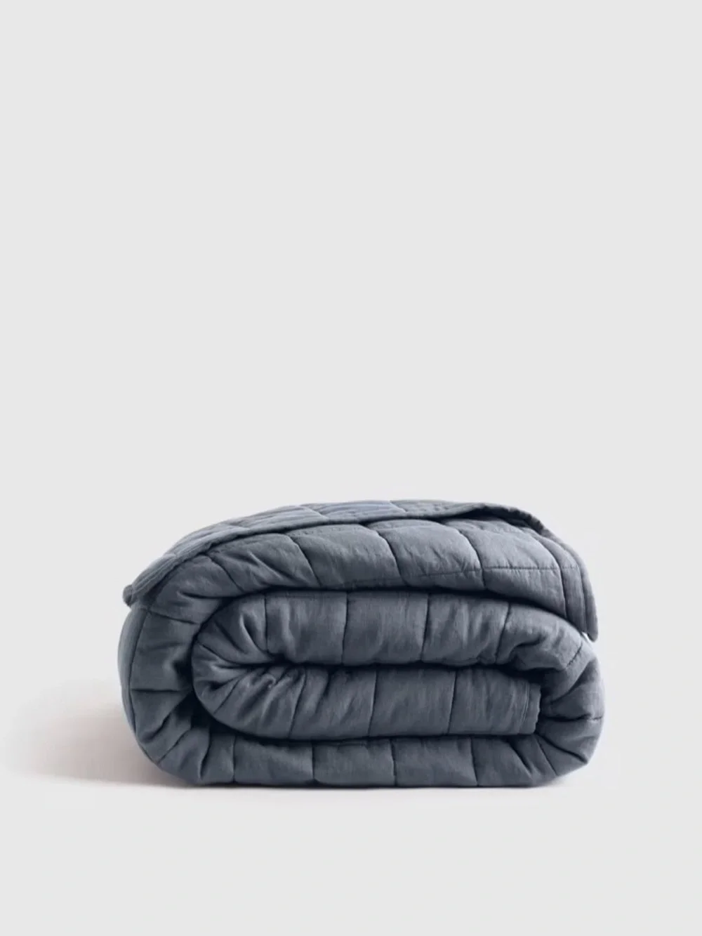 Quince European Linen Box Quilt King/Calking, Night Fall Linen Bedding